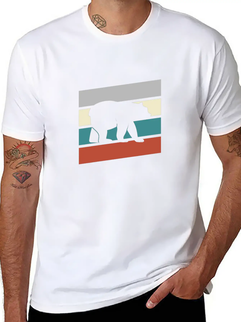 Bear Retro Timeless Short Sleeve Tee – Comfy And Minimalist Design