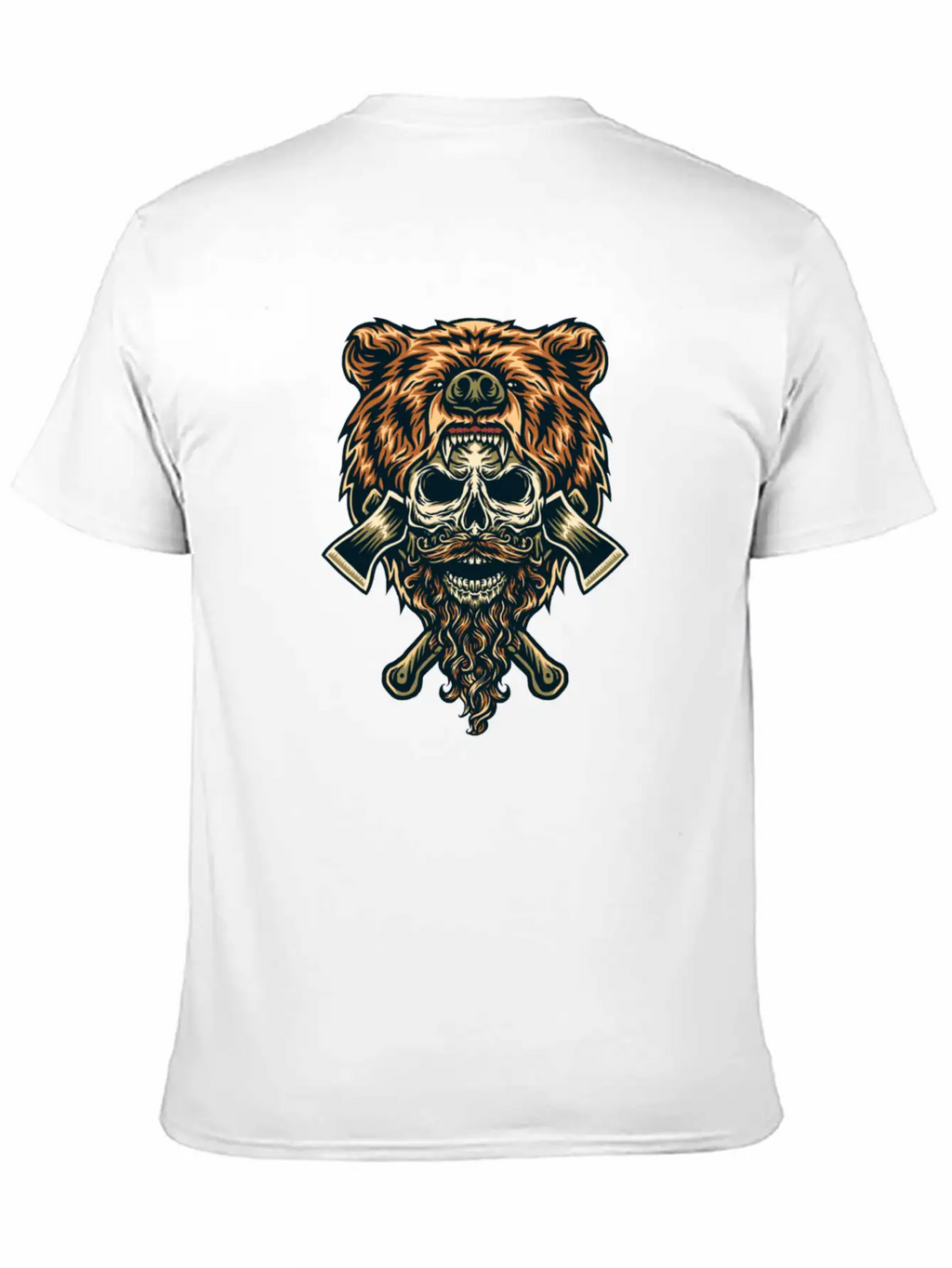 Bear & Skull Basic Graphic T-Shirt – Daily Comfort In Soft Cotton