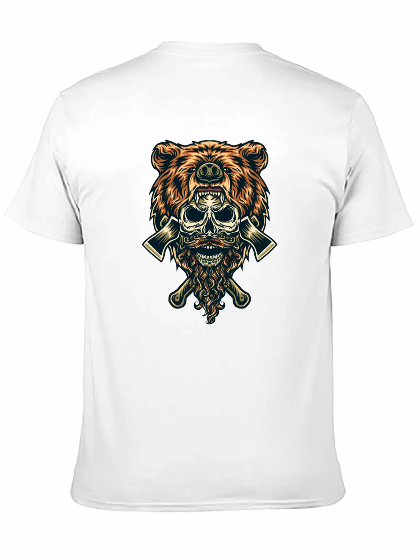 Bear & Skull Basic Graphic T-Shirt – Daily Comfort In Soft Cotton