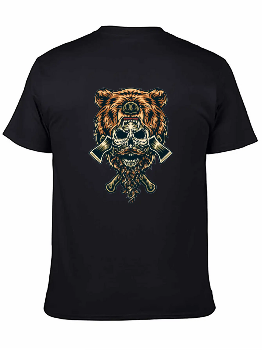 Bear & Skull Basic Graphic T-Shirt – Daily Comfort In Soft Cotton