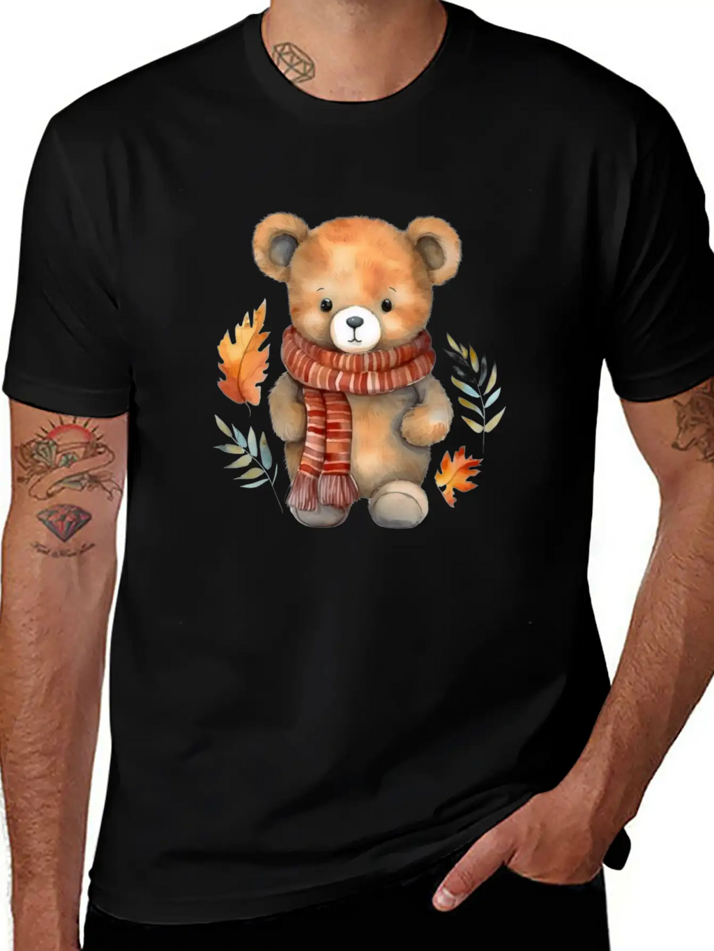 Bear Teddy Autumn Classic Cotton Tee – Unisex Comfort For Any Season