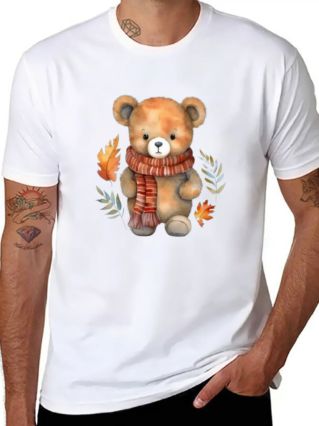 Bear Teddy Autumn Classic Cotton Tee – Unisex Comfort For Any Season