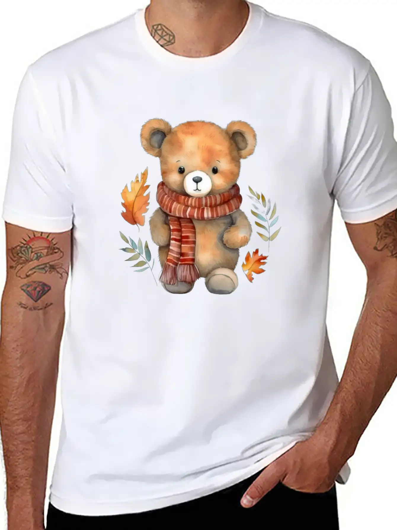 Bear Teddy Autumn Classic Cotton Tee – Unisex Comfort For Any Season