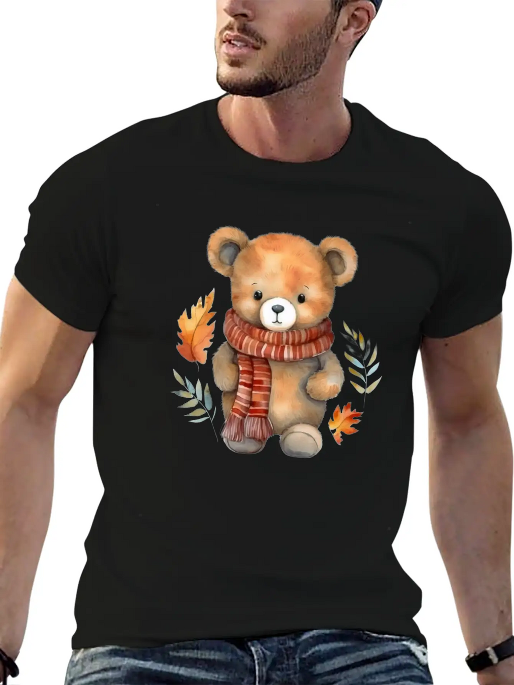 Bear Teddy Autumn Classic Cotton Tee – Unisex Comfort For Any Season