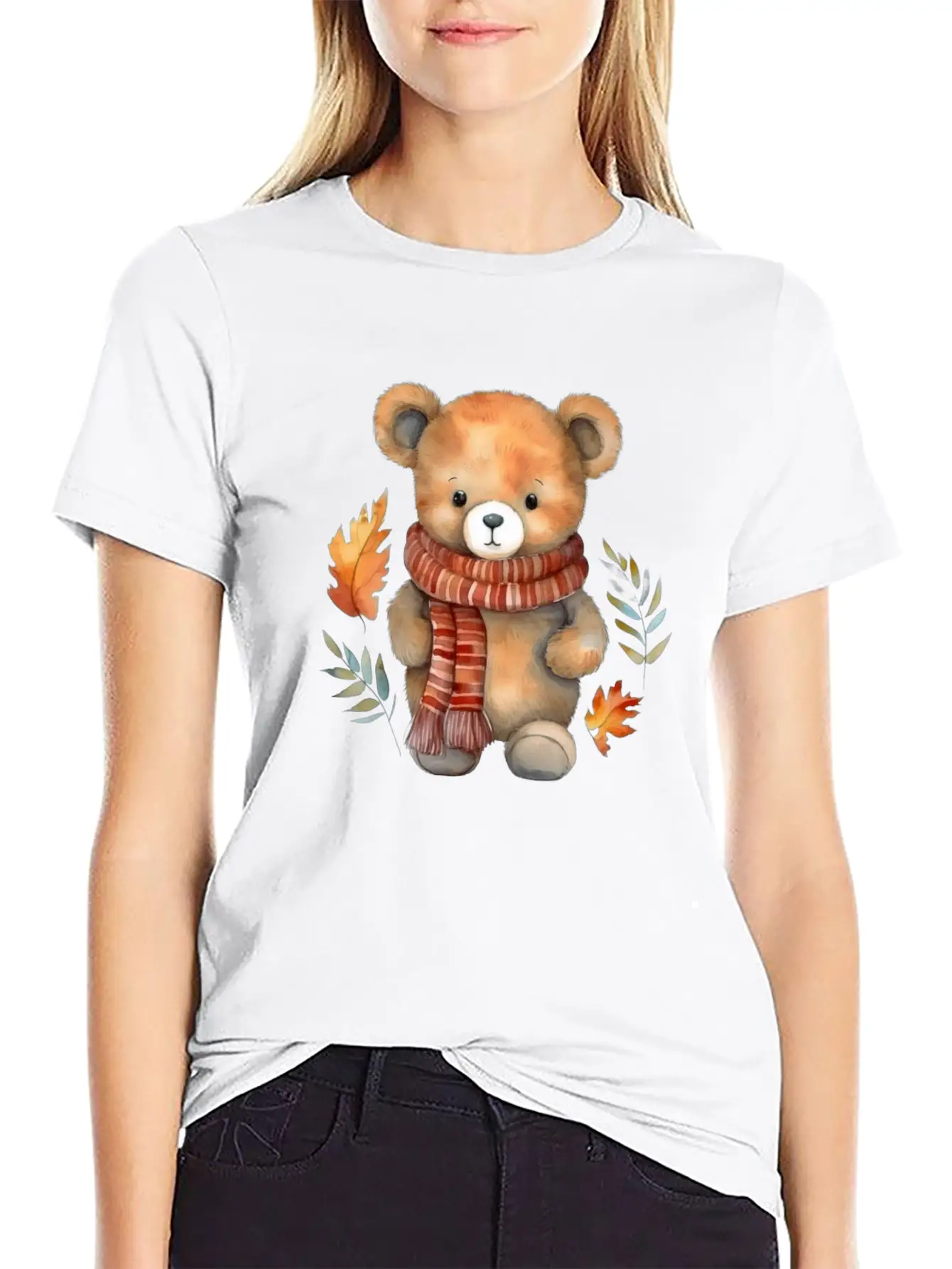 Bear Teddy Autumn Classic Cotton Tee – Unisex Comfort For Any Season