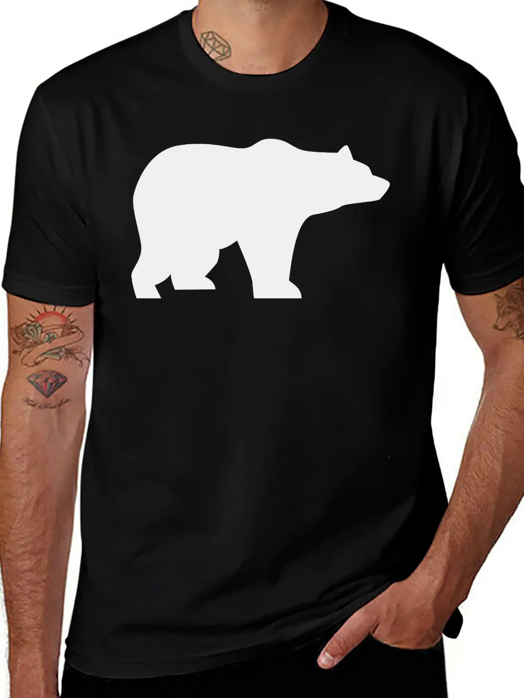 Bear, Wildlife, Animals Breathable Graphic T-Shirt – Perfect For Casual Days