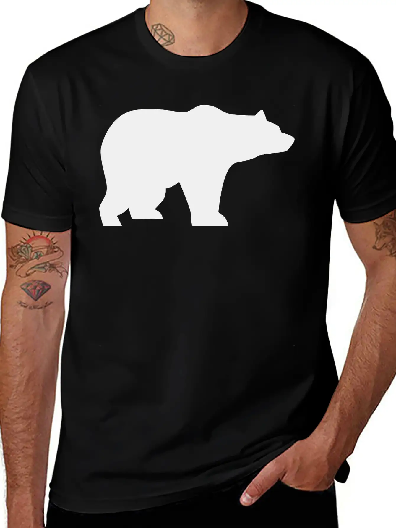 Bear, Wildlife, Animals Breathable Graphic T-Shirt – Perfect For Casual Days