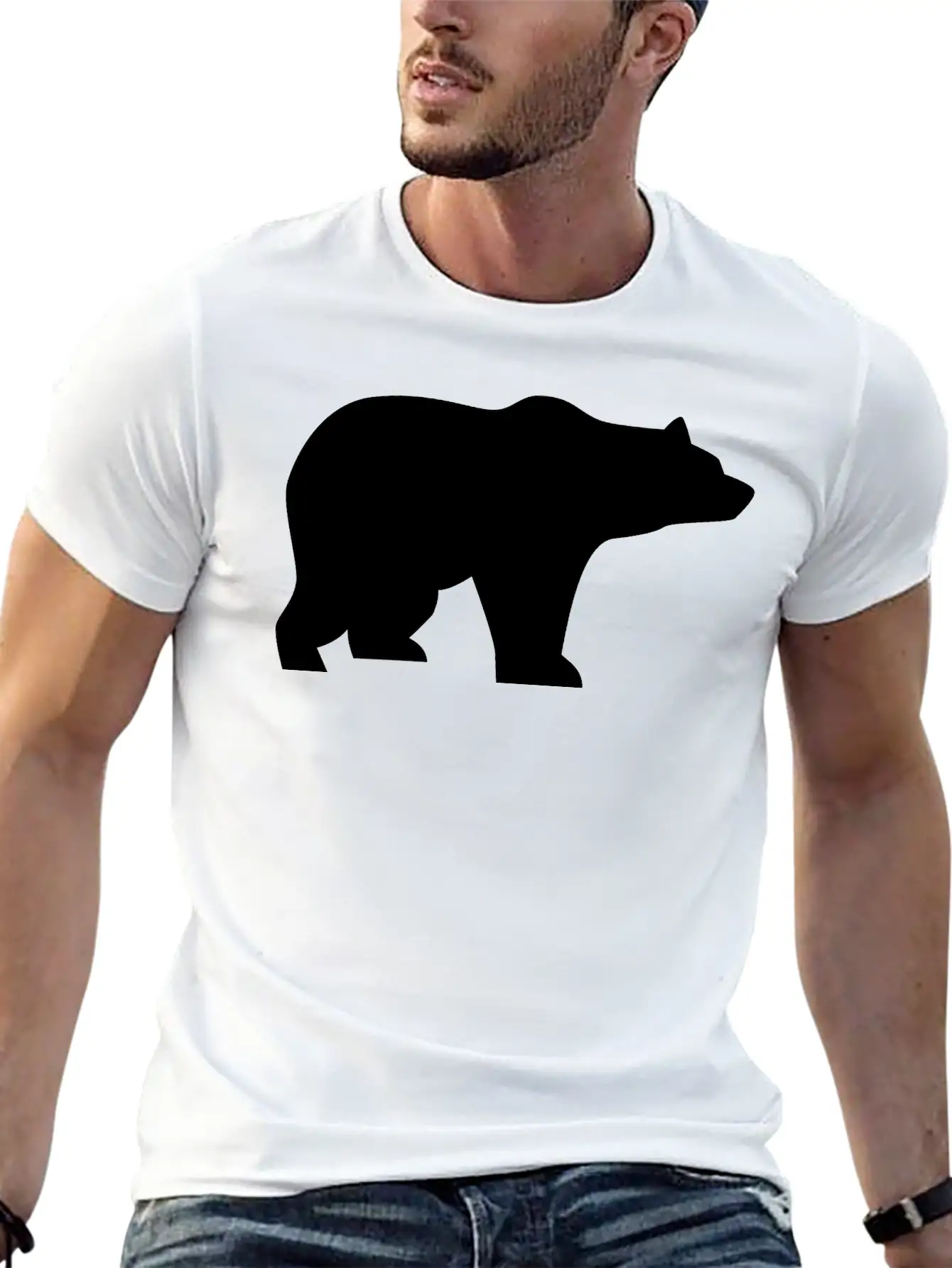 Bear, Wildlife, Animals Breathable Graphic T-Shirt – Perfect For Casual Days