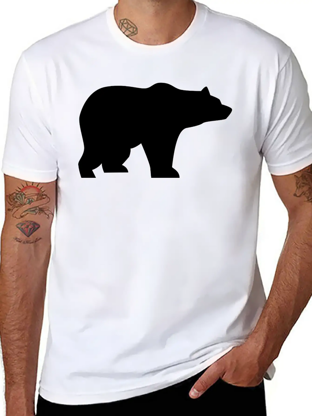 Bear, Wildlife, Animals Breathable Graphic T-Shirt – Perfect For Casual Days