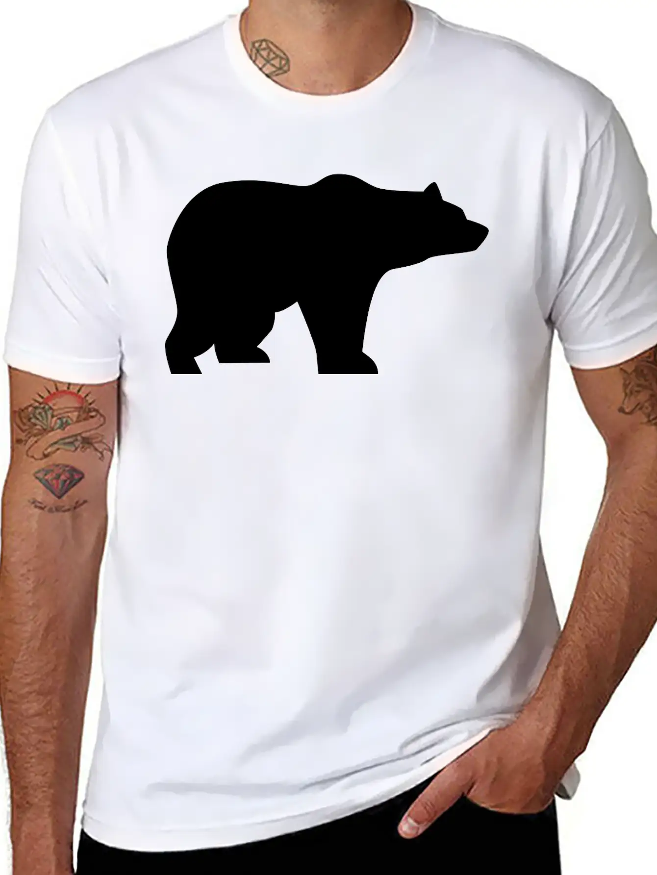 Bear, Wildlife, Animals Breathable Graphic T-Shirt – Perfect For Casual Days
