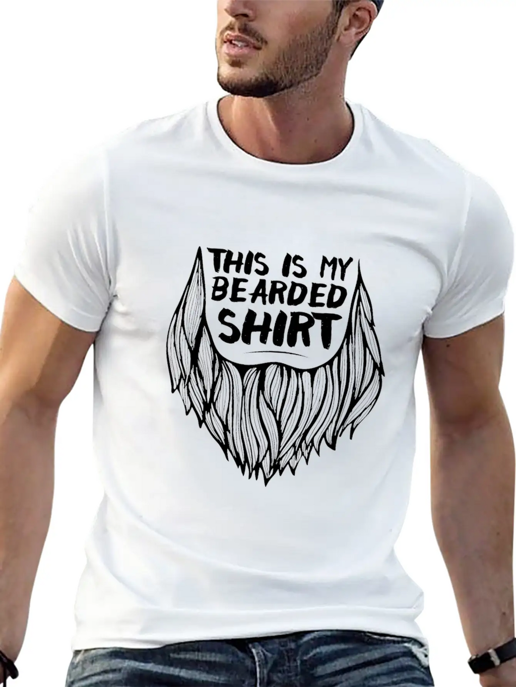 Beard Tshirt Beard Breathable Soft Cotton T-Shirt – Timeless Casual Look