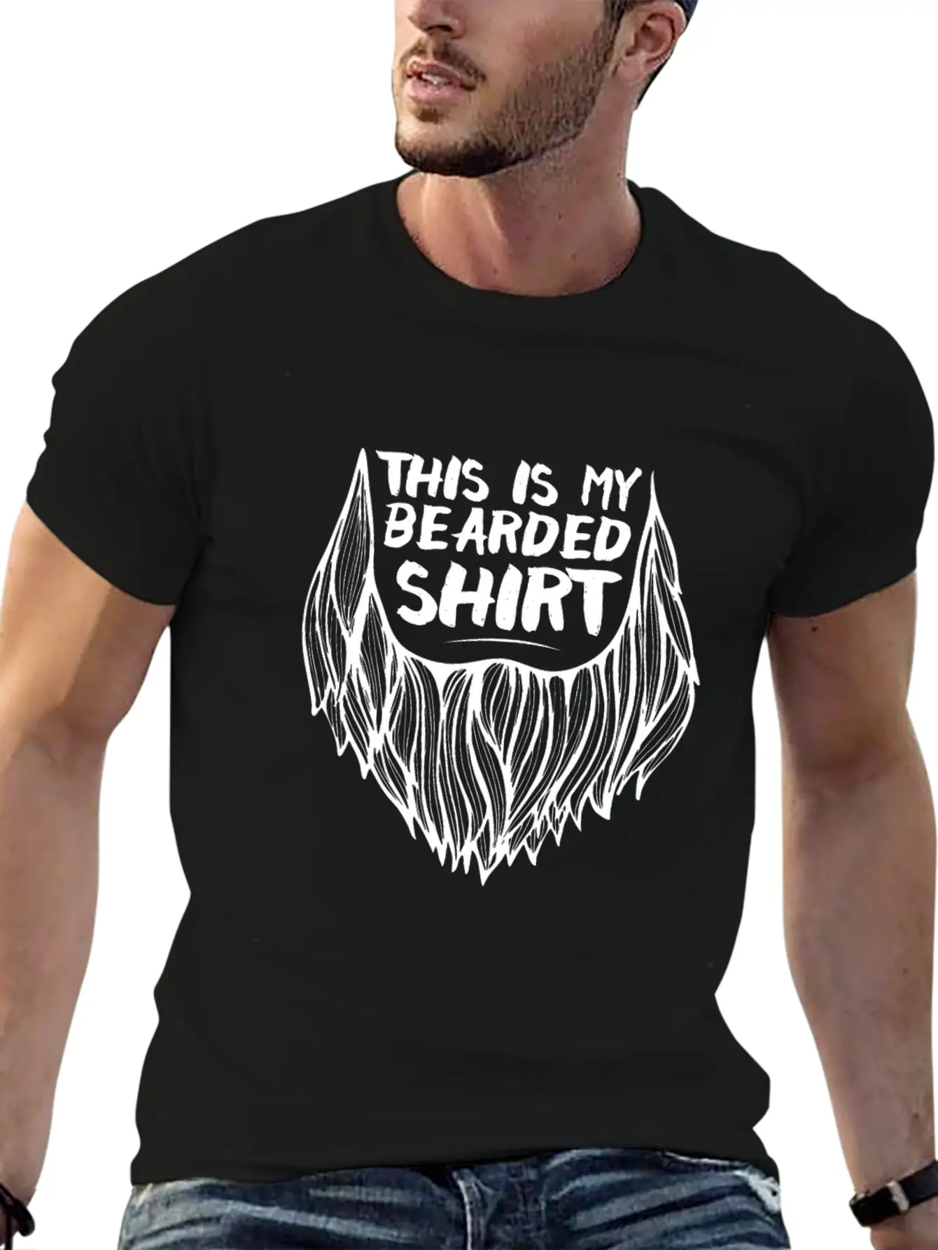 Beard Tshirt Beard Breathable Soft Cotton T-Shirt – Timeless Casual Look