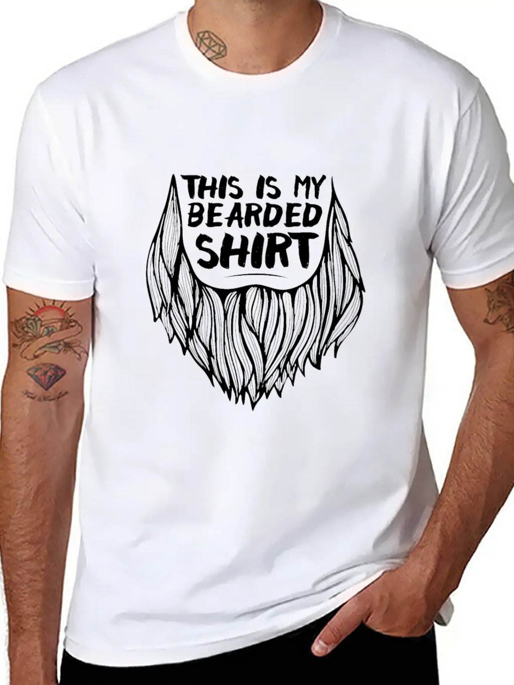 Beard Tshirt Beard Breathable Soft Cotton T-Shirt – Timeless Casual Look