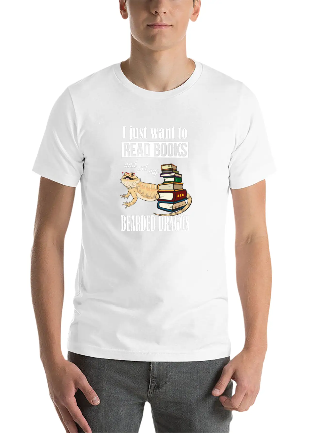 Bearded Dragon Breathable Graphic T-Shirt – Perfect For Casual Days