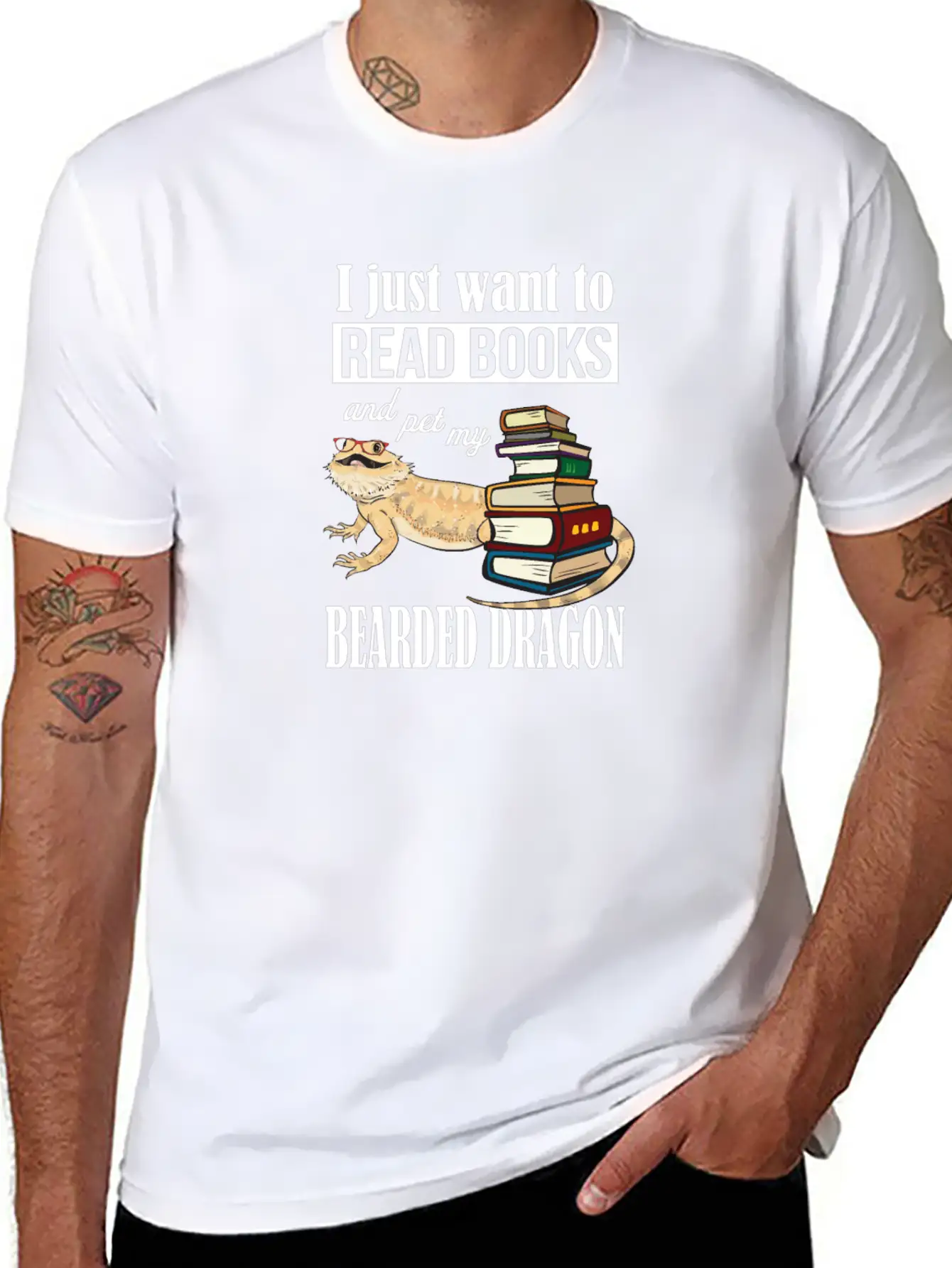 Bearded Dragon Breathable Graphic T-Shirt – Perfect For Casual Days