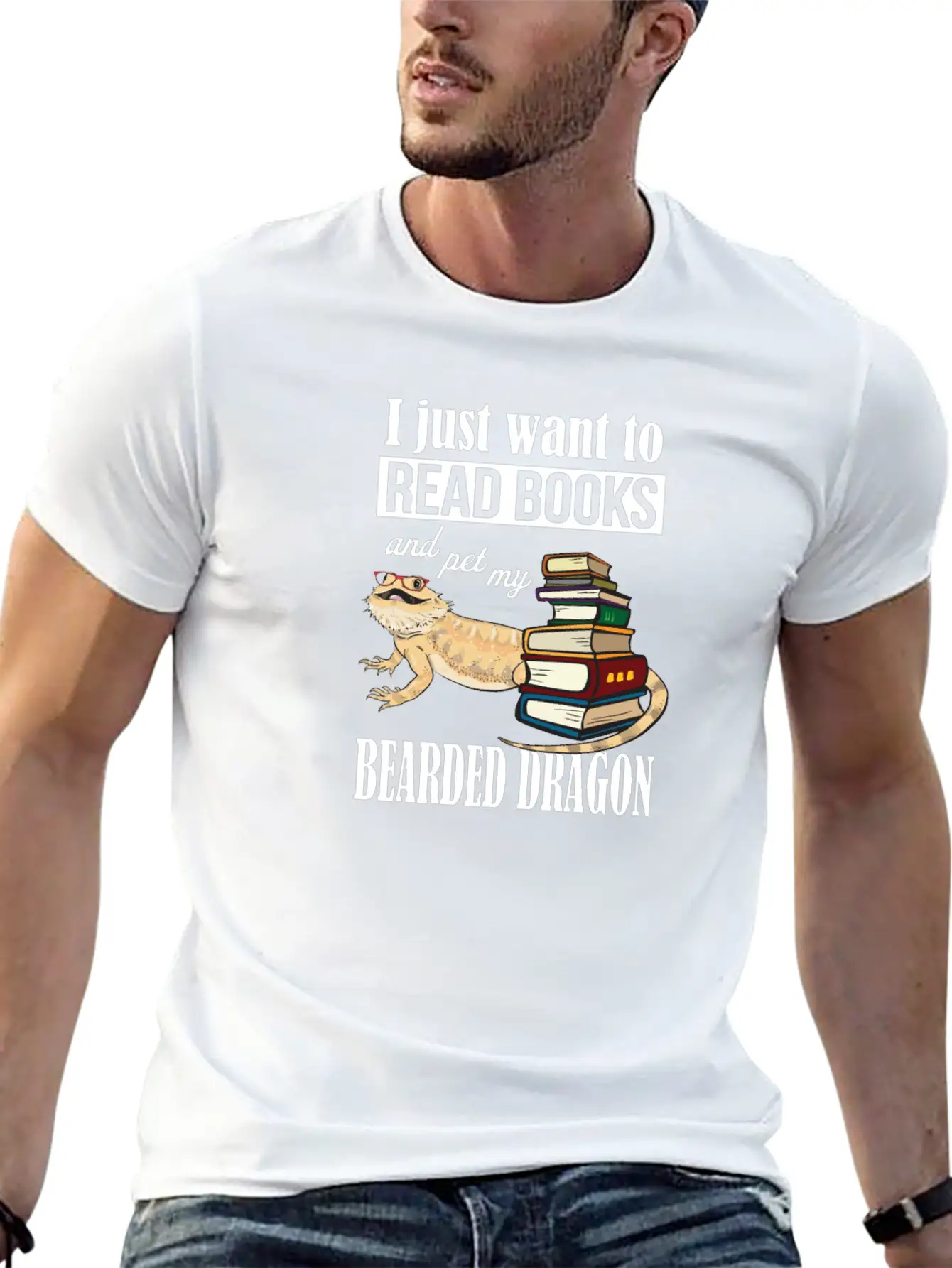 Bearded Dragon Breathable Graphic T-Shirt – Perfect For Casual Days