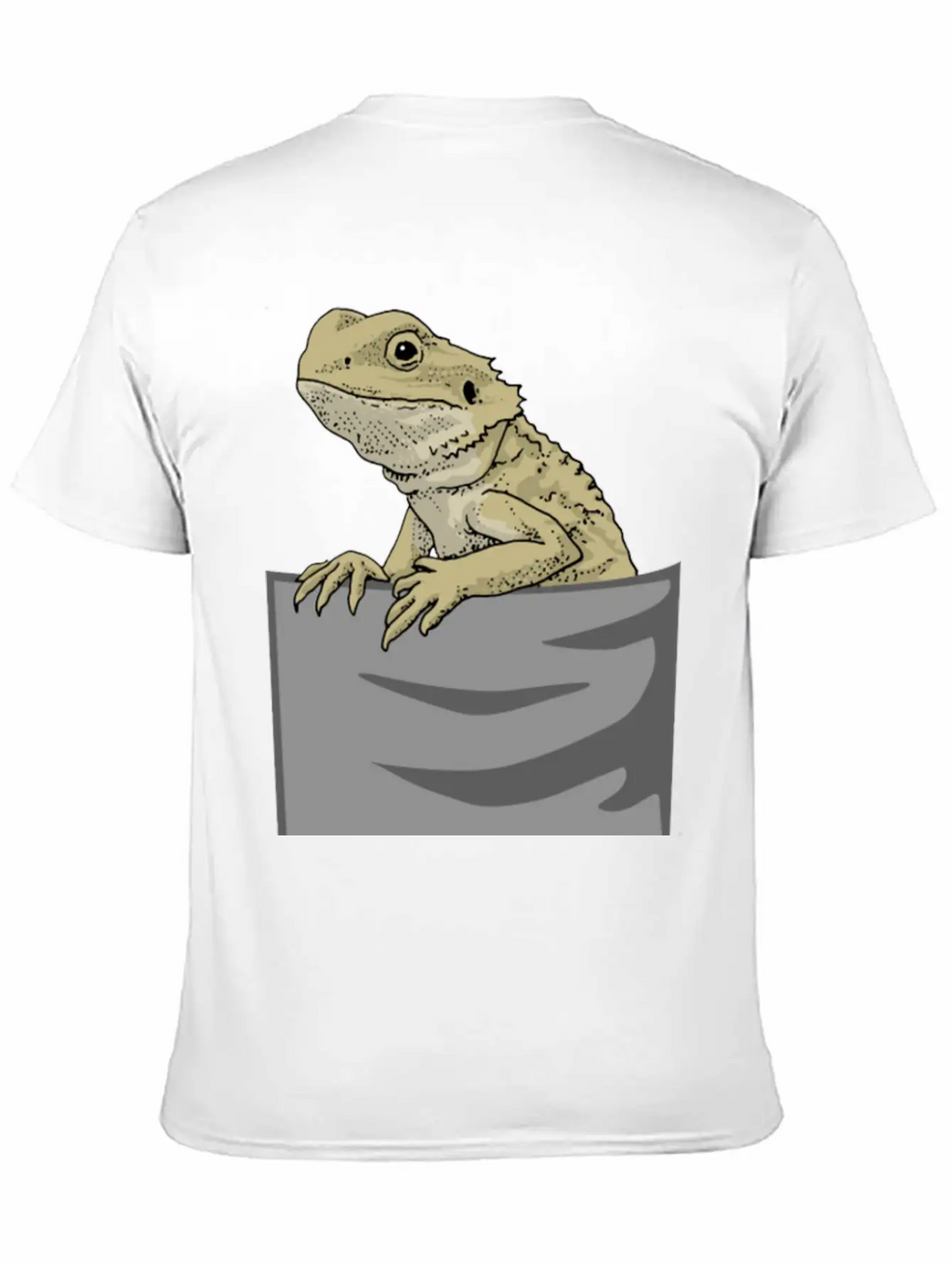 Bearded Dragon Pocket Funny Bearded Dragon Timeless Short Sleeve Tee – Comfy And Minimalist Design