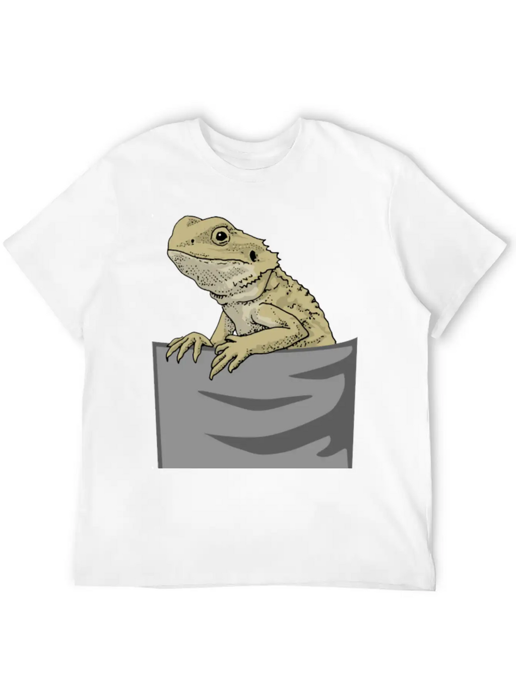 Bearded Dragon Pocket Funny Bearded Dragon Timeless Short Sleeve Tee – Comfy And Minimalist Design