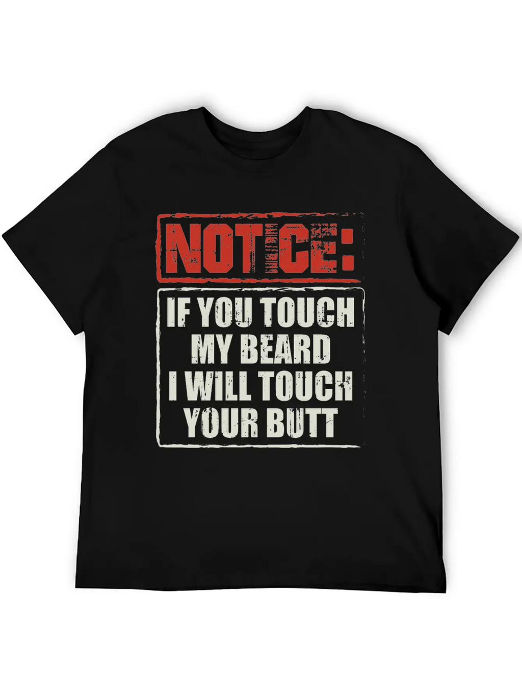 Beards | If You Touch My Beard | Bearded Gift Breathable Soft Cotton T-Shirt – Timeless Casual Look