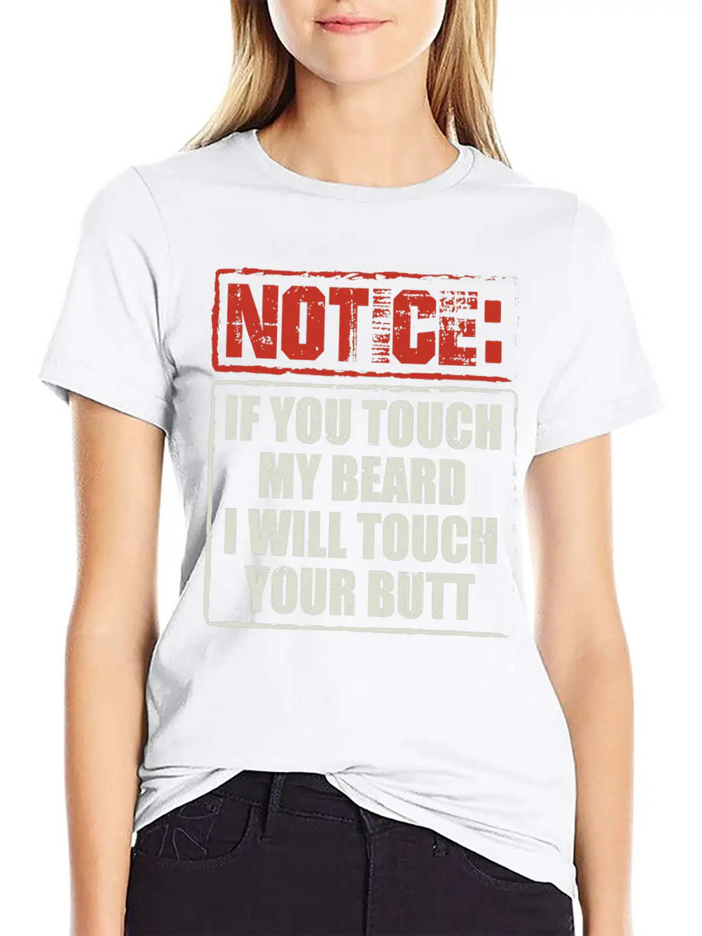 Beards | If You Touch My Beard | Bearded Gift Breathable Soft Cotton T-Shirt – Timeless Casual Look