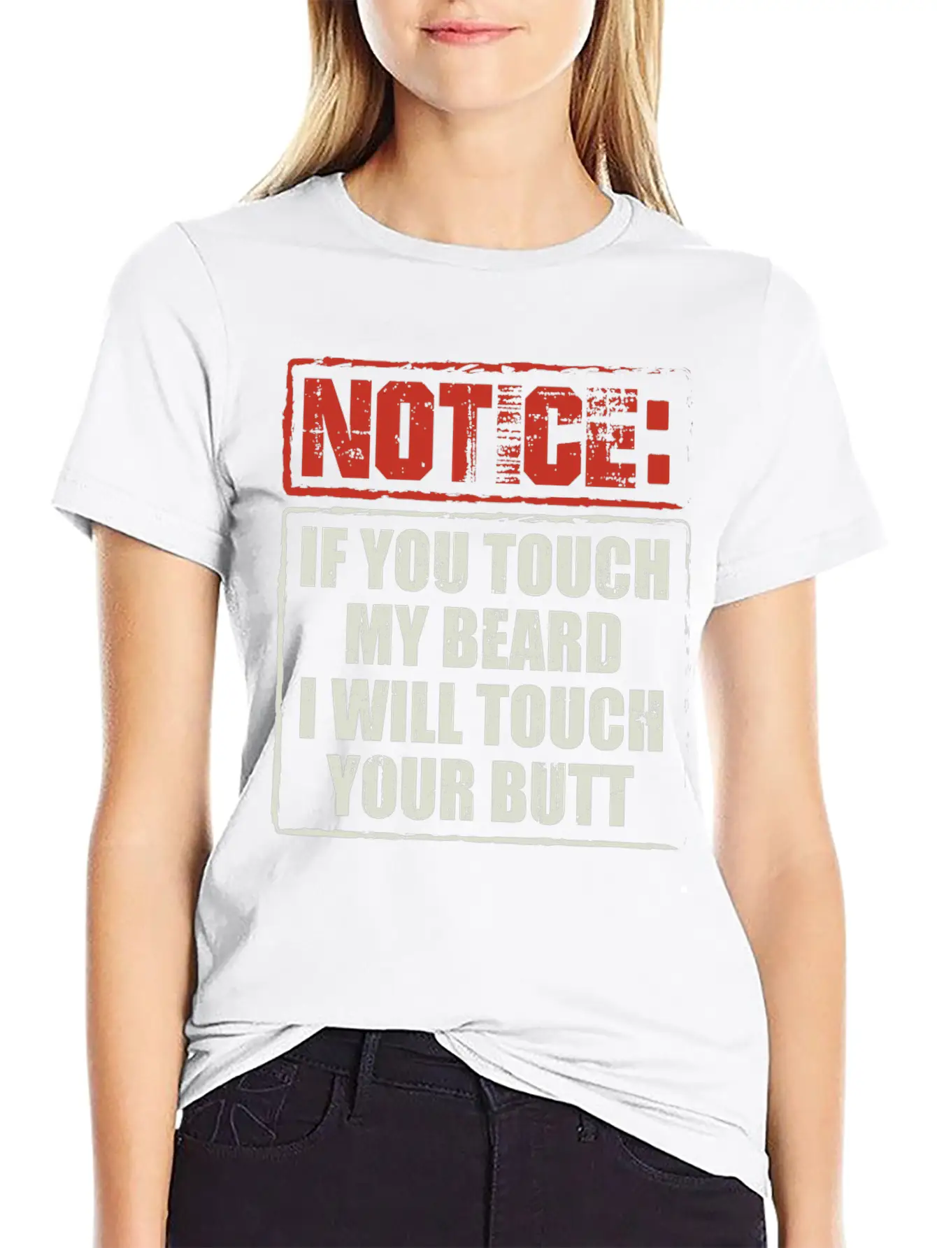Beards | If You Touch My Beard | Bearded Gift Breathable Soft Cotton T-Shirt – Timeless Casual Look