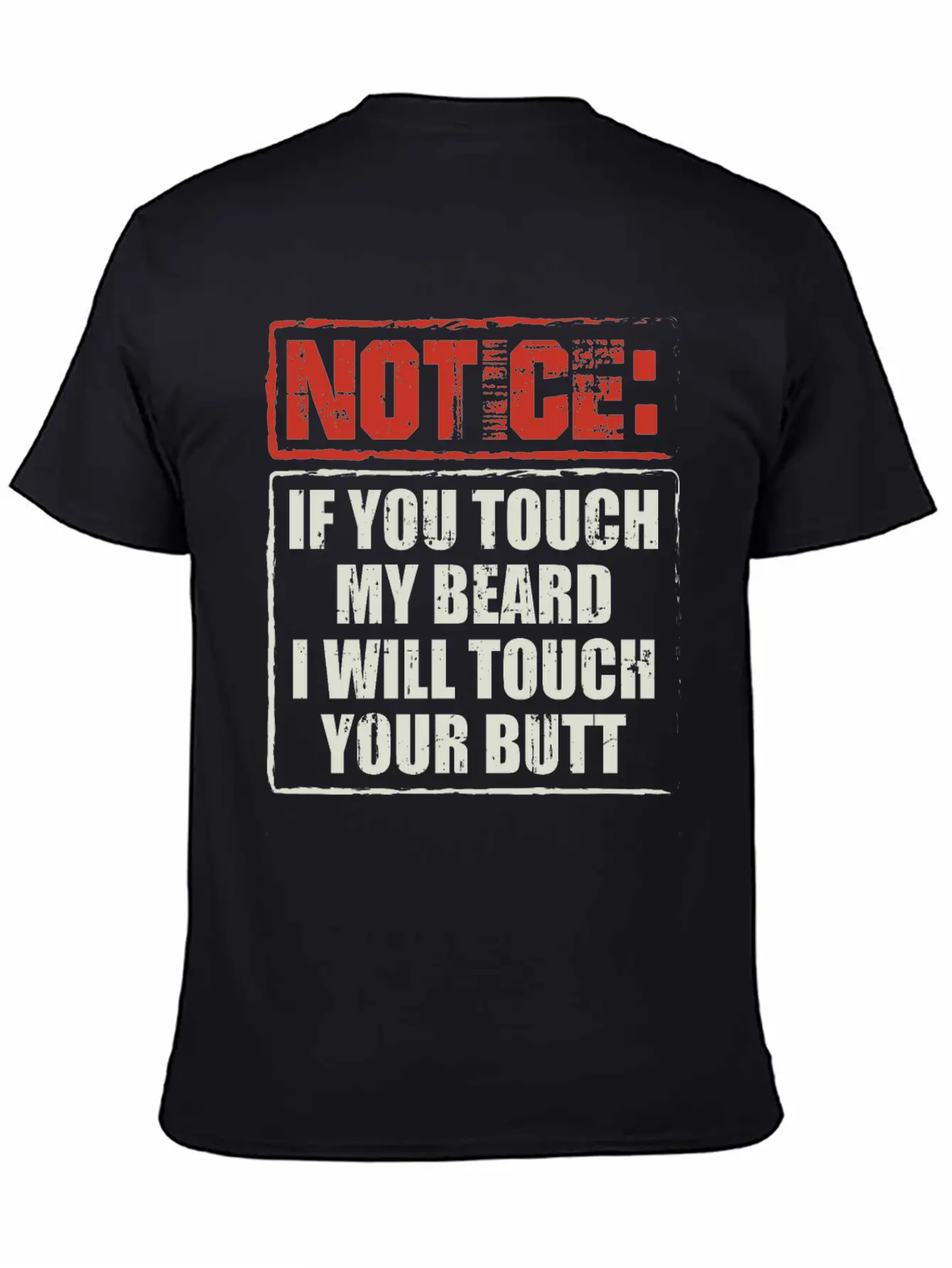 Beards | If You Touch My Beard | Bearded Gift Breathable Soft Cotton T-Shirt – Timeless Casual Look