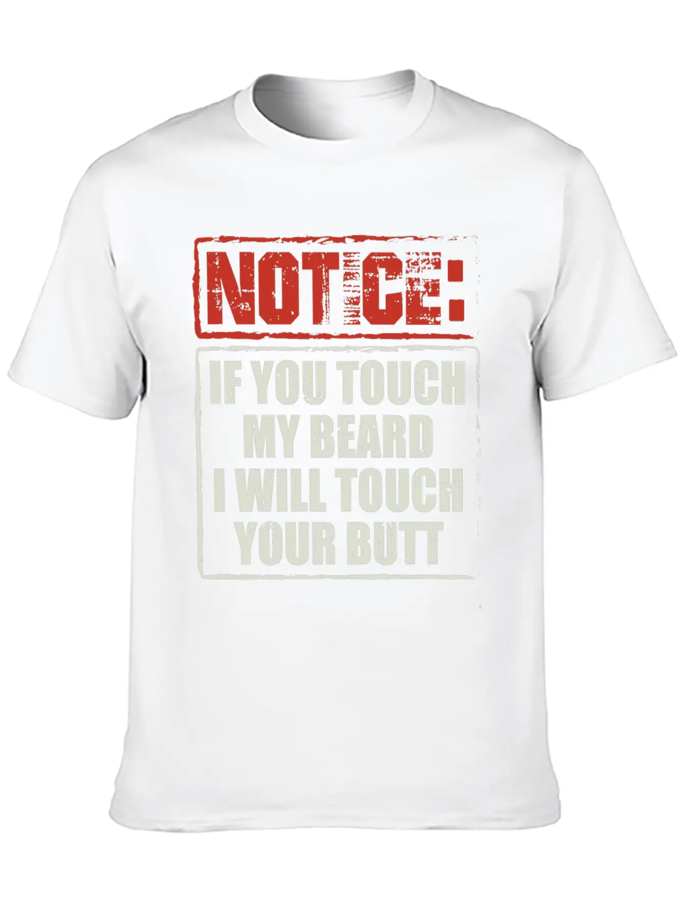 Beards | If You Touch My Beard | Bearded Gift Breathable Soft Cotton T-Shirt – Timeless Casual Look