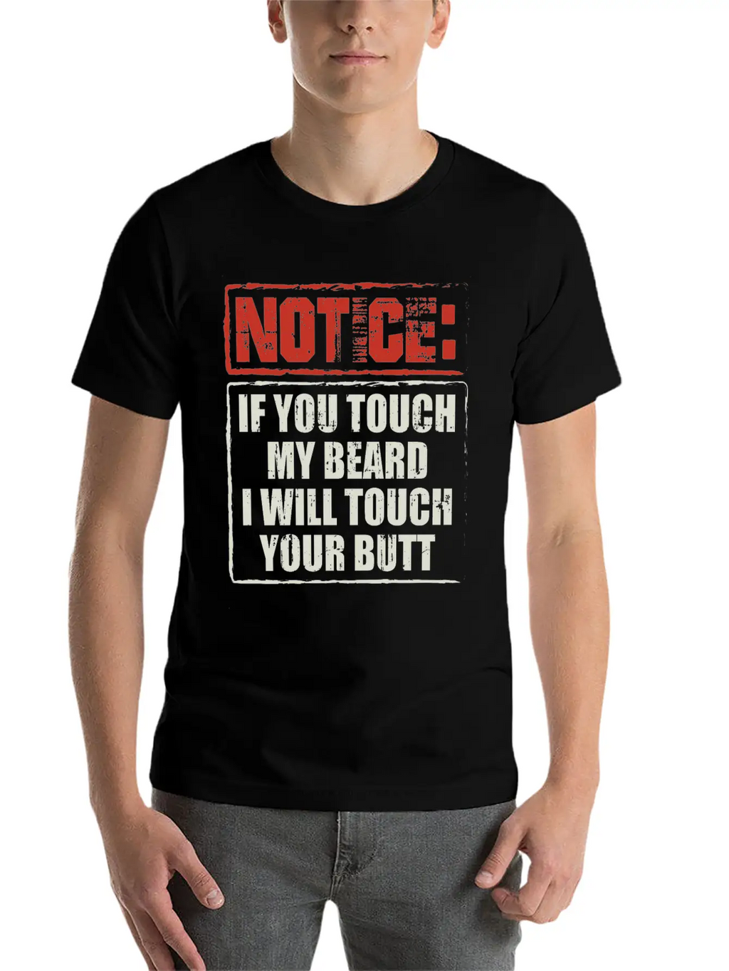Beards | If You Touch My Beard | Bearded Gift Breathable Soft Cotton T-Shirt – Timeless Casual Look