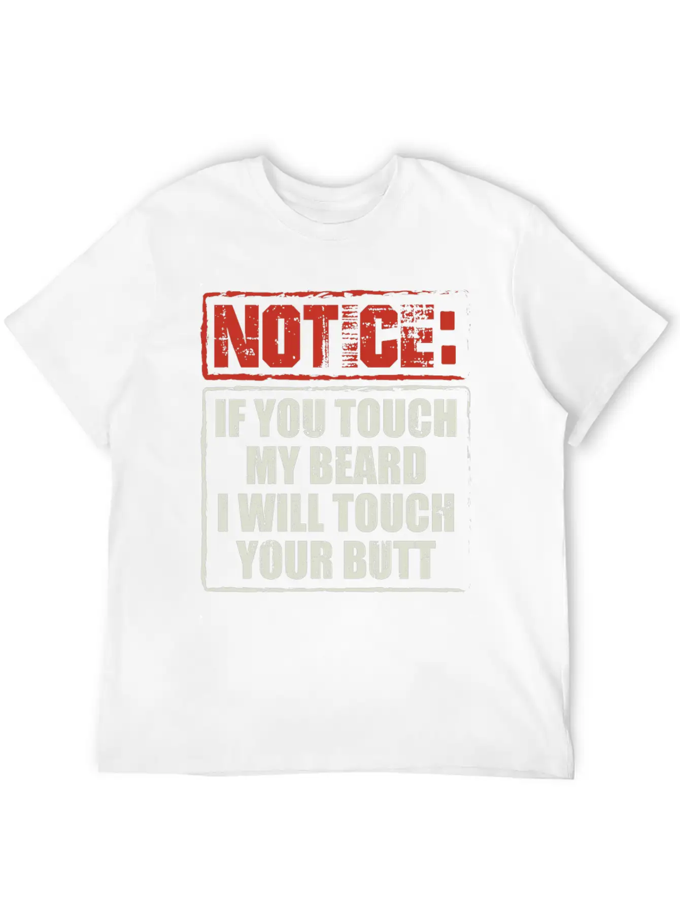 Beards | If You Touch My Beard | Bearded Gift Breathable Soft Cotton T-Shirt – Timeless Casual Look