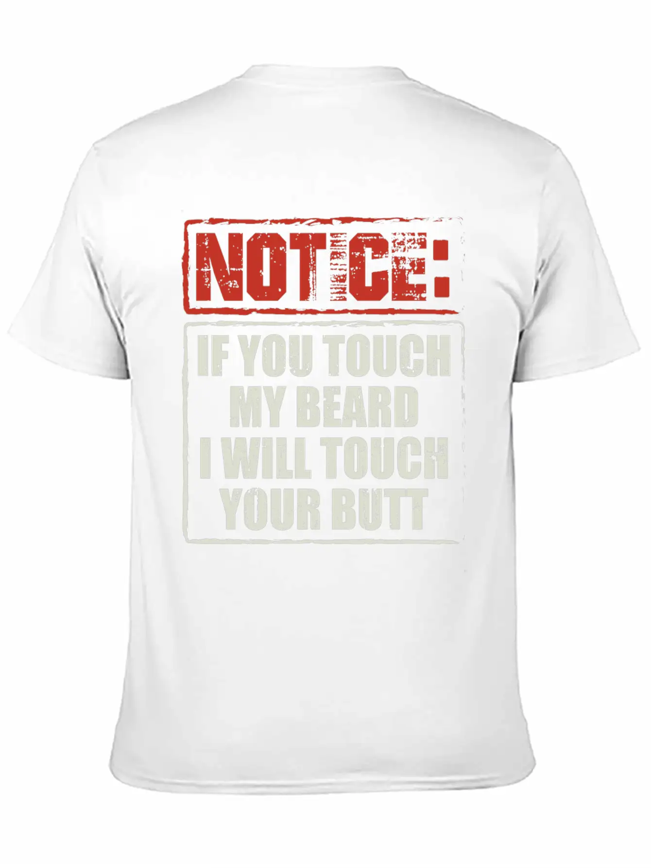 Beards | If You Touch My Beard | Bearded Gift Breathable Soft Cotton T-Shirt – Timeless Casual Look