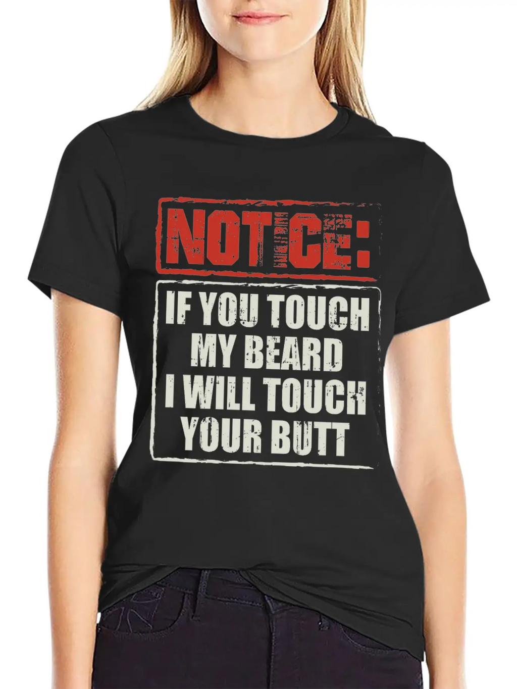 Beards | If You Touch My Beard | Bearded Gift Breathable Soft Cotton T-Shirt – Timeless Casual Look