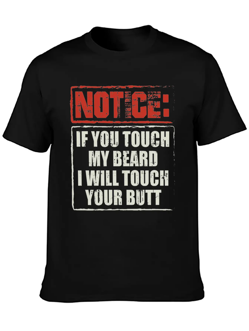 Beards | If You Touch My Beard | Bearded Gift Breathable Soft Cotton T-Shirt – Timeless Casual Look