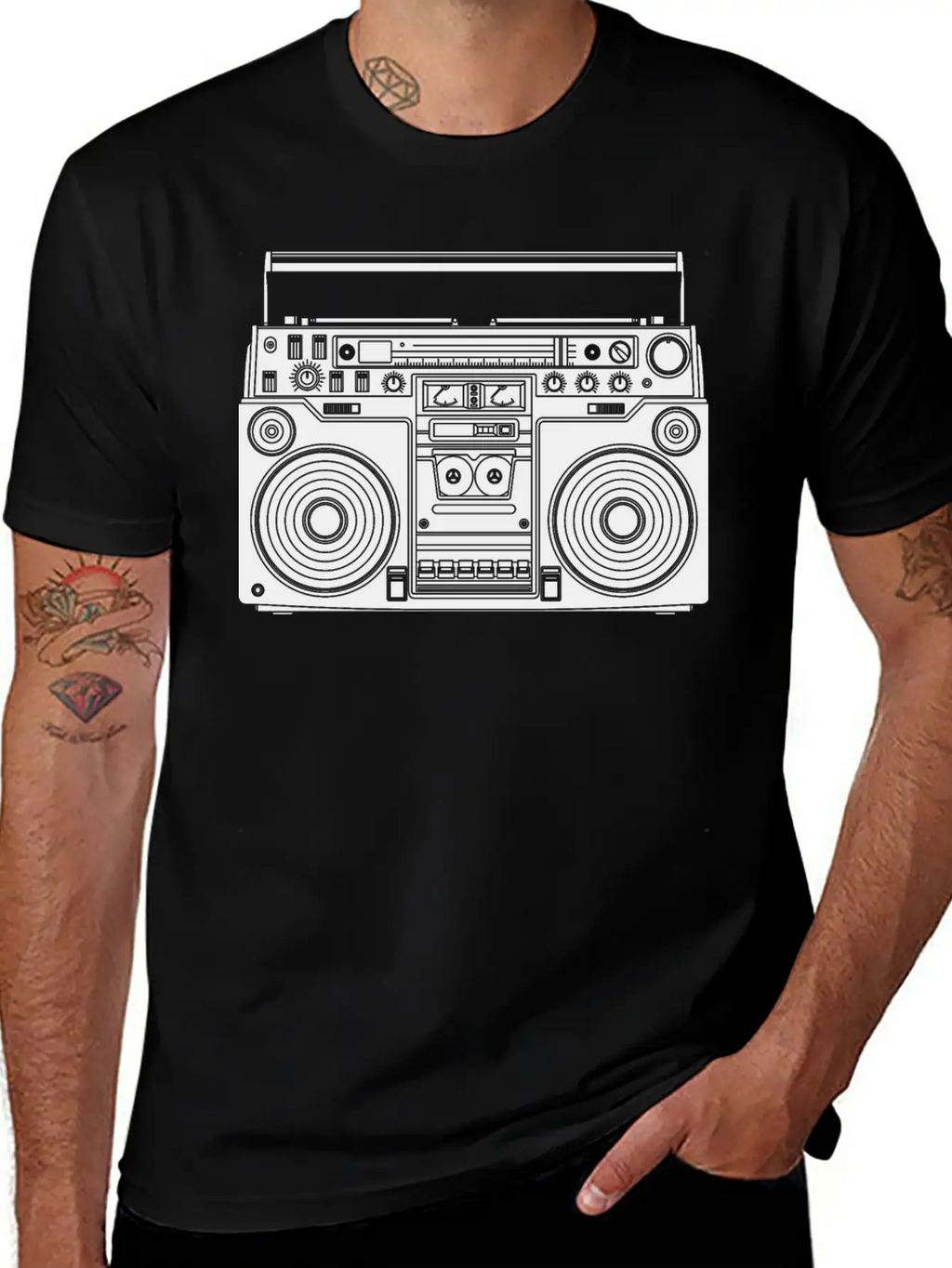 Beat Box Breathable Soft Cotton T-Shirt – Timeless Casual Look