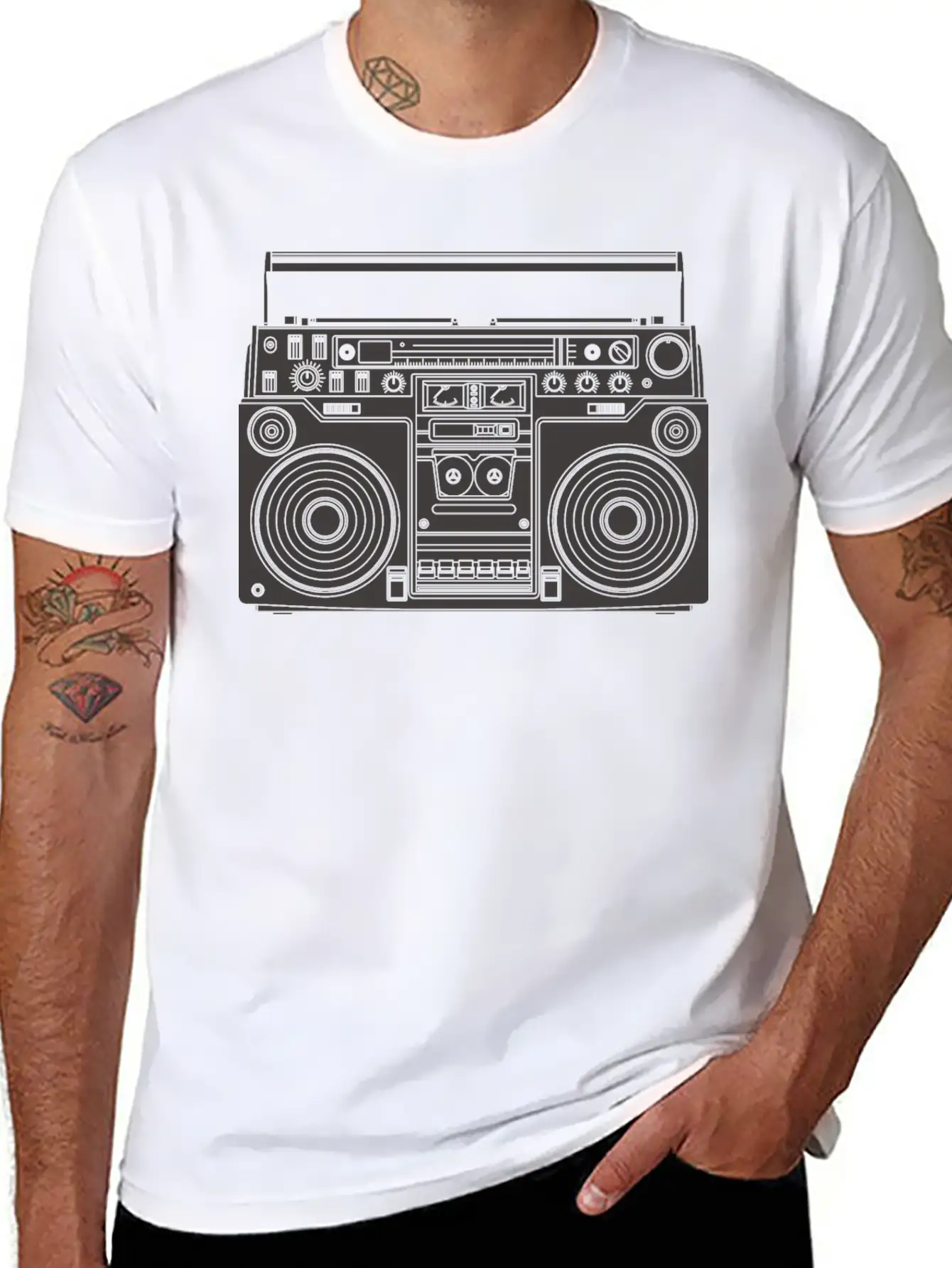 Beat Box Breathable Soft Cotton T-Shirt – Timeless Casual Look