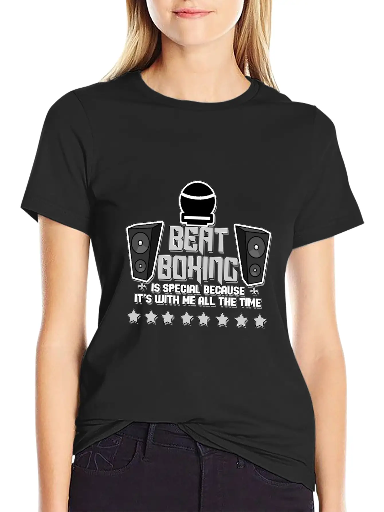 Beatboxing Hip Hop Rap Techno Music Beats Gift Stylish Everyday T-Shirt – Unisex Basic Cotton Tee