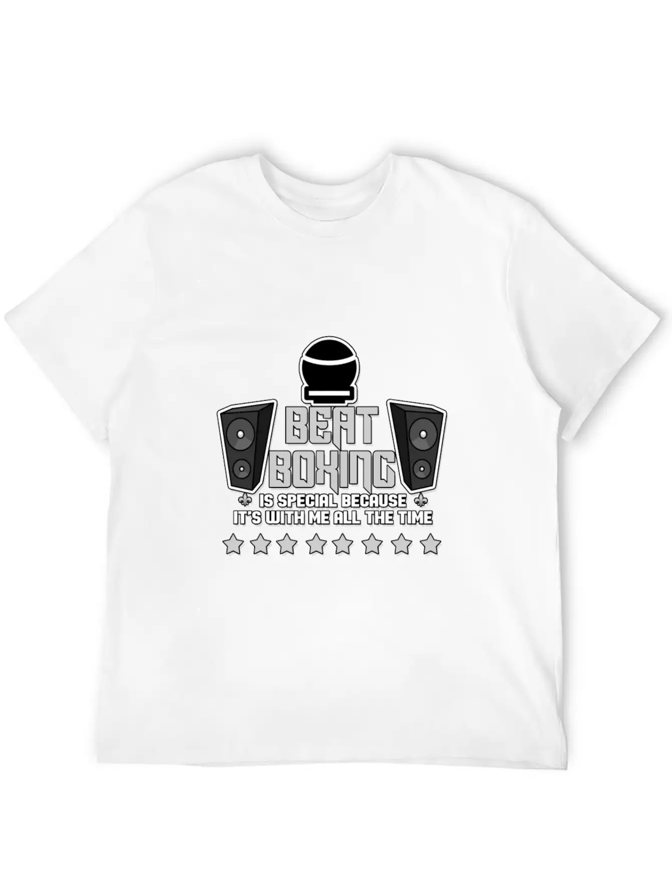 Beatboxing Hip Hop Rap Techno Music Beats Gift Stylish Everyday T-Shirt – Unisex Basic Cotton Tee