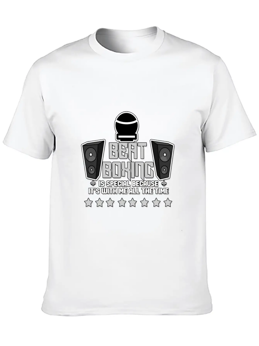 Beatboxing Hip Hop Rap Techno Music Beats Gift Stylish Everyday T-Shirt – Unisex Basic Cotton Tee