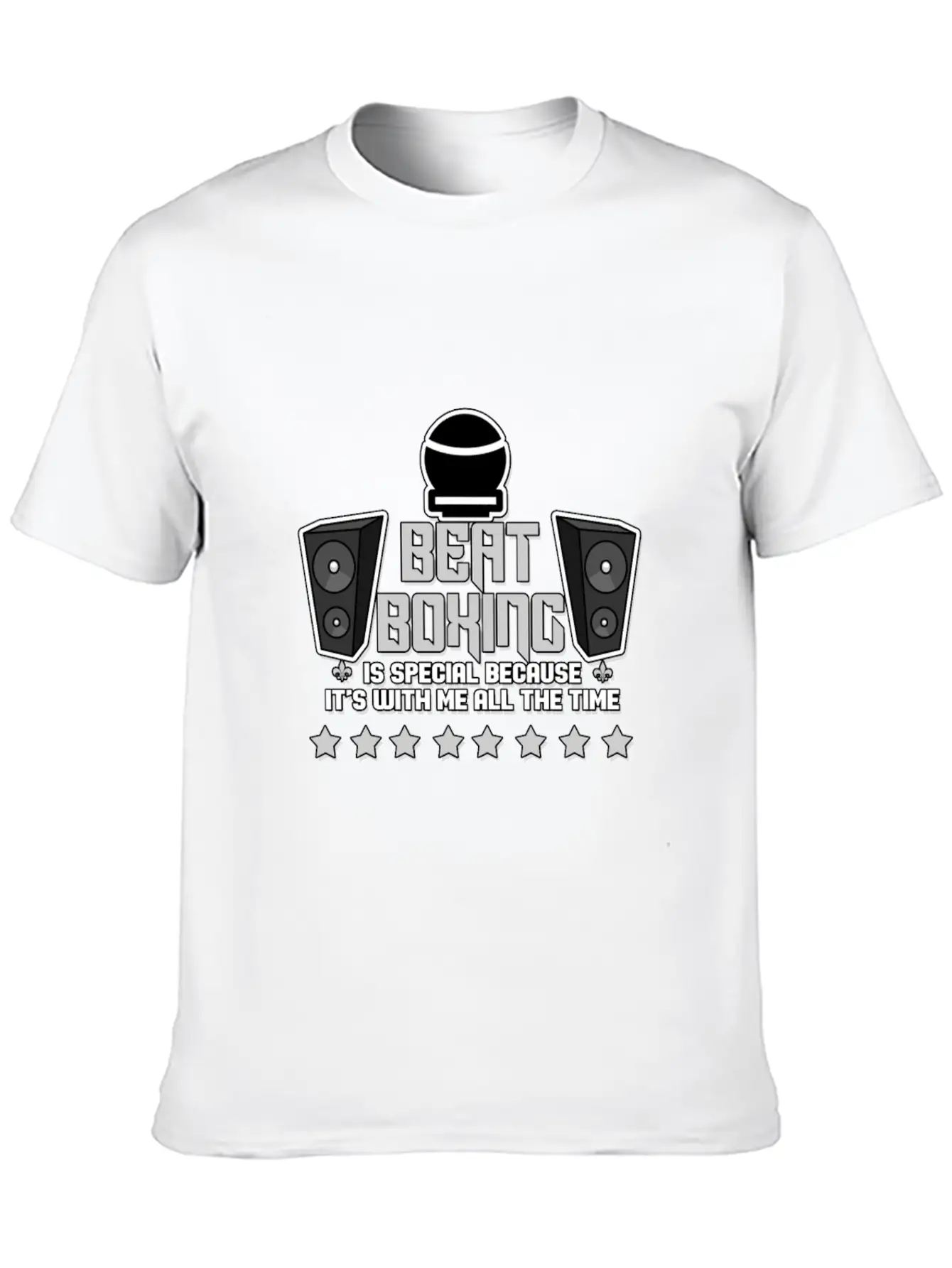 Beatboxing Hip Hop Rap Techno Music Beats Gift Stylish Everyday T-Shirt – Unisex Basic Cotton Tee