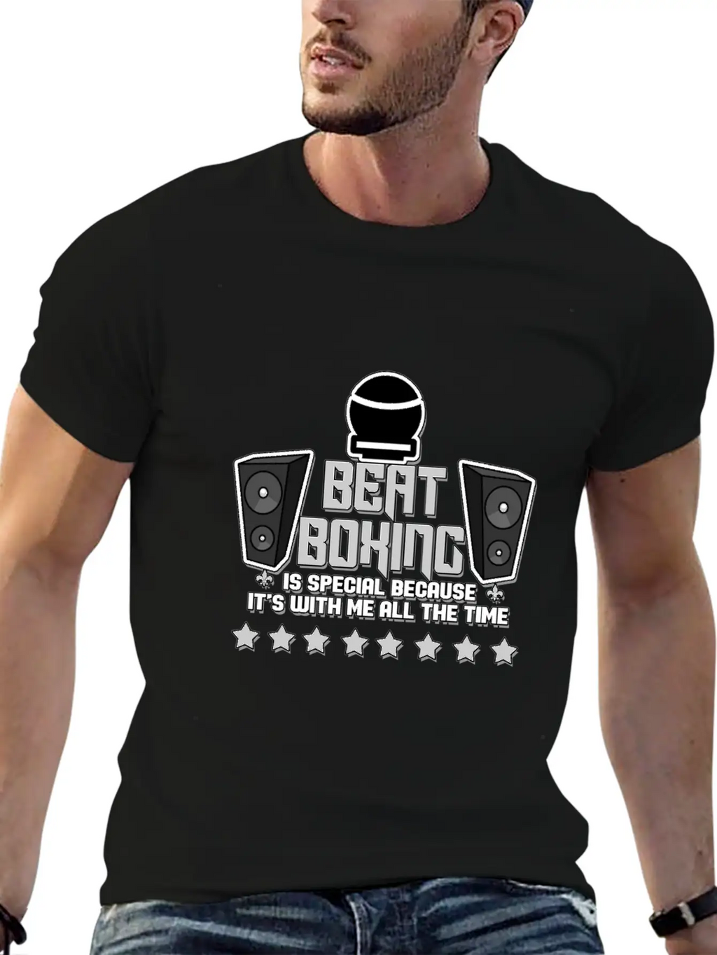 Beatboxing Hip Hop Rap Techno Music Beats Gift Stylish Everyday T-Shirt – Unisex Basic Cotton Tee