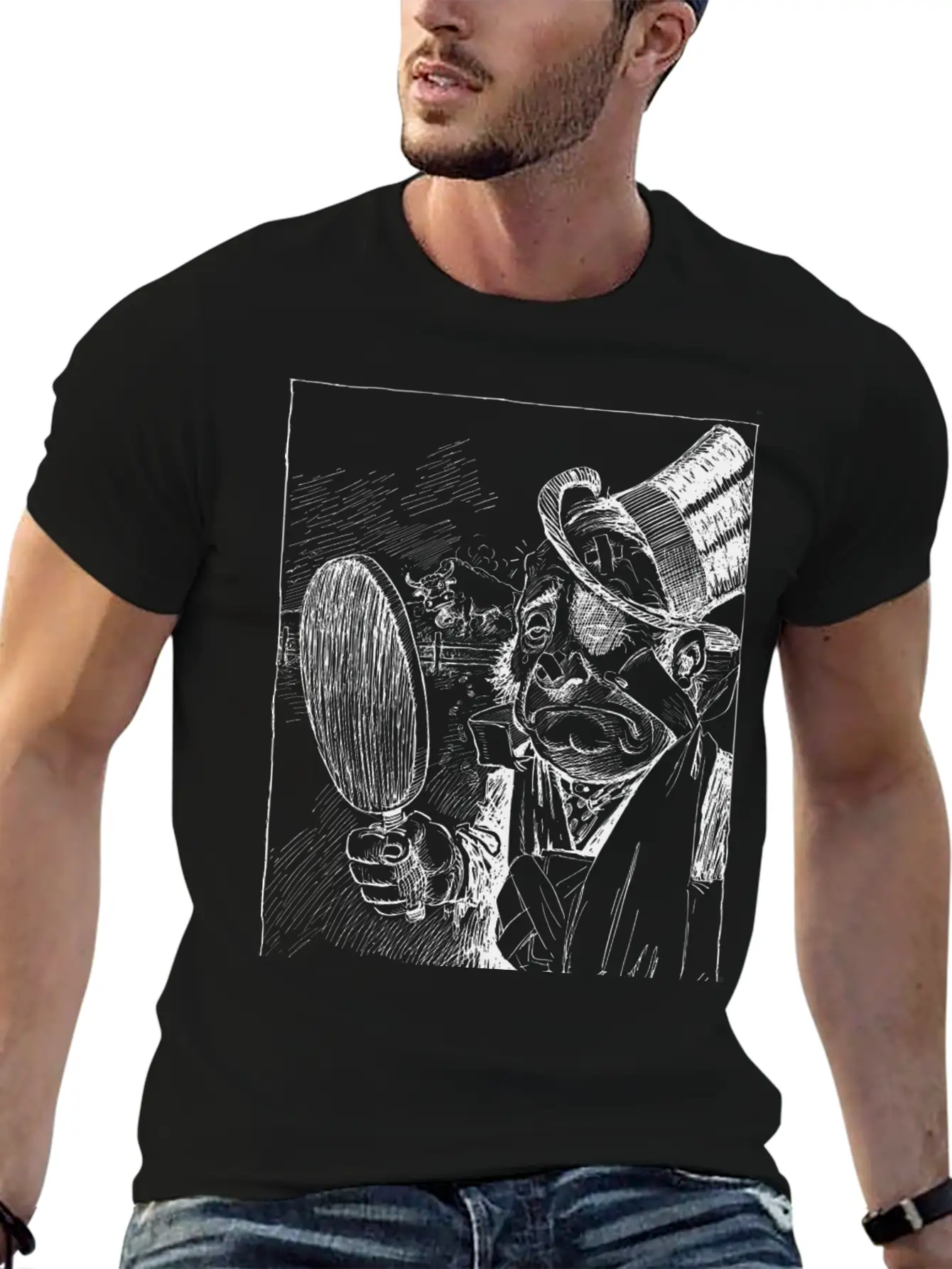 Beatup Man With Bull Relaxed Everyday Tee – Lightweight And Durable Cotton