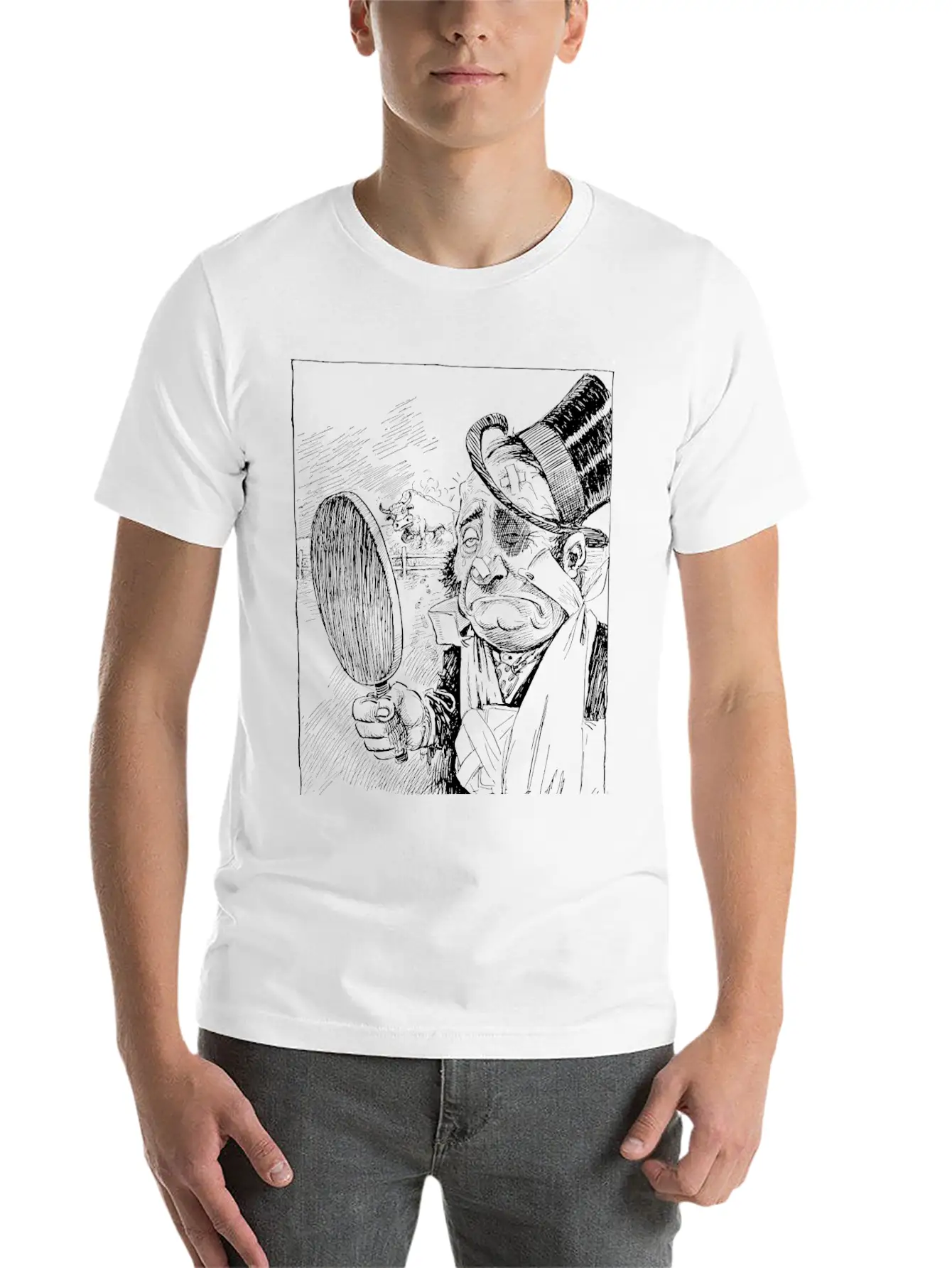 Beatup Man With Bull Relaxed Everyday Tee – Lightweight And Durable Cotton
