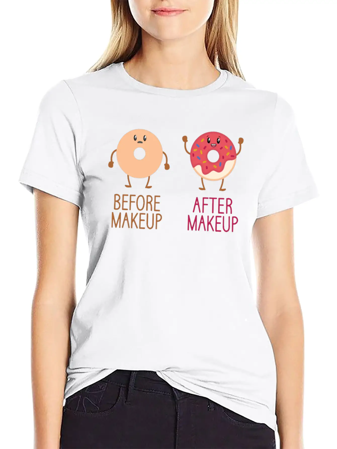 Beautician Donuts Makeup Artist Stylist Relaxed Everyday Tee – Lightweight And Durable Cotton