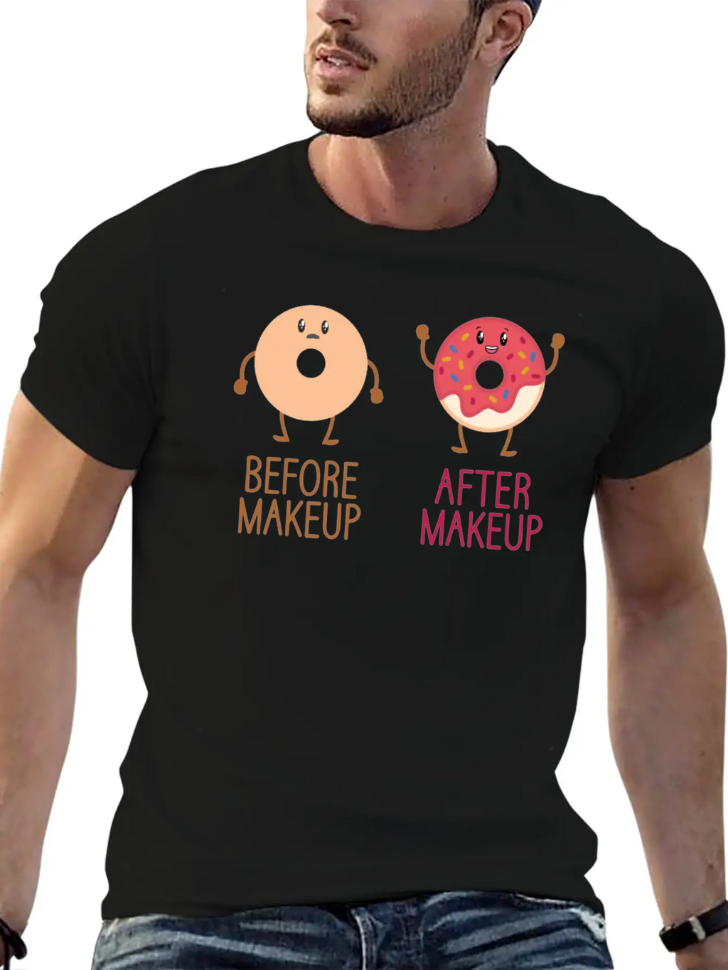 Beautician Donuts Makeup Artist Stylist Relaxed Everyday Tee – Lightweight And Durable Cotton