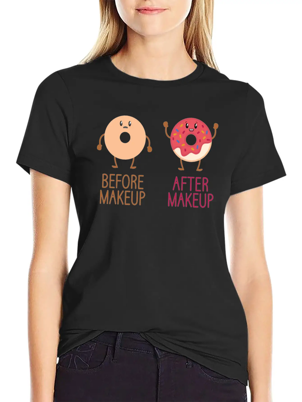 Beautician Donuts Makeup Artist Stylist Relaxed Everyday Tee – Lightweight And Durable Cotton