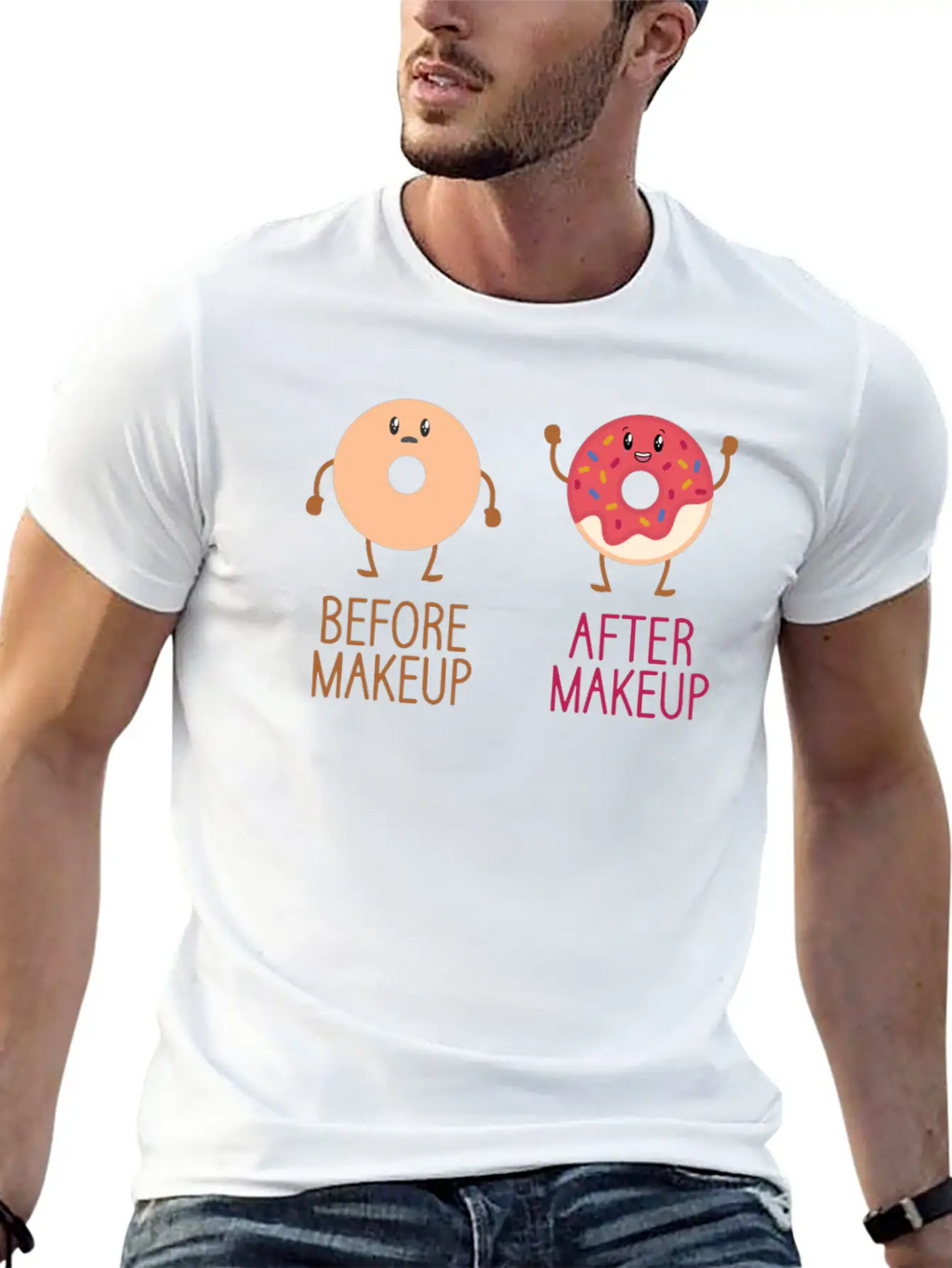 Beautician Donuts Makeup Artist Stylist Relaxed Everyday Tee – Lightweight And Durable Cotton