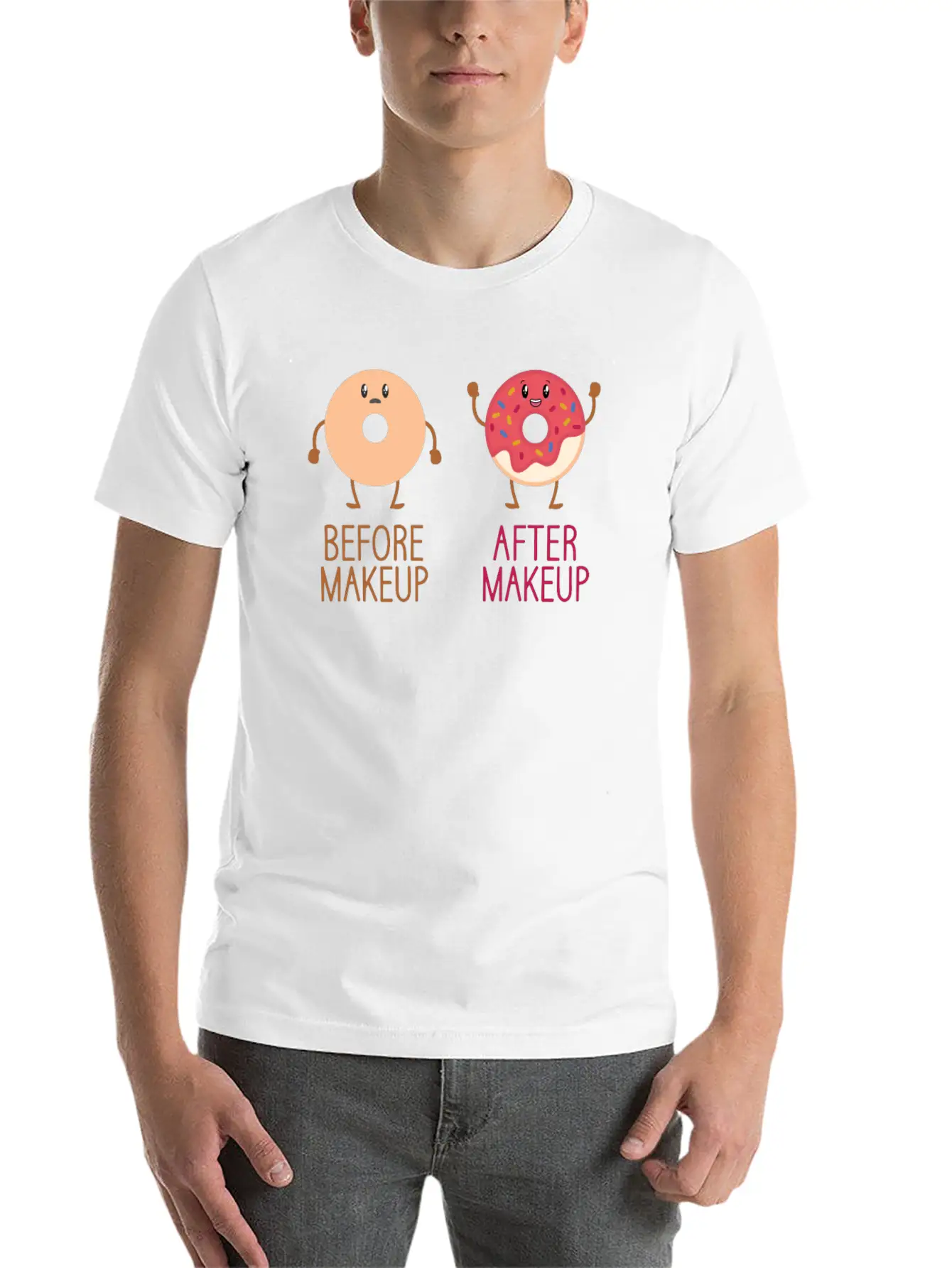 Beautician Donuts Makeup Artist Stylist Relaxed Everyday Tee – Lightweight And Durable Cotton