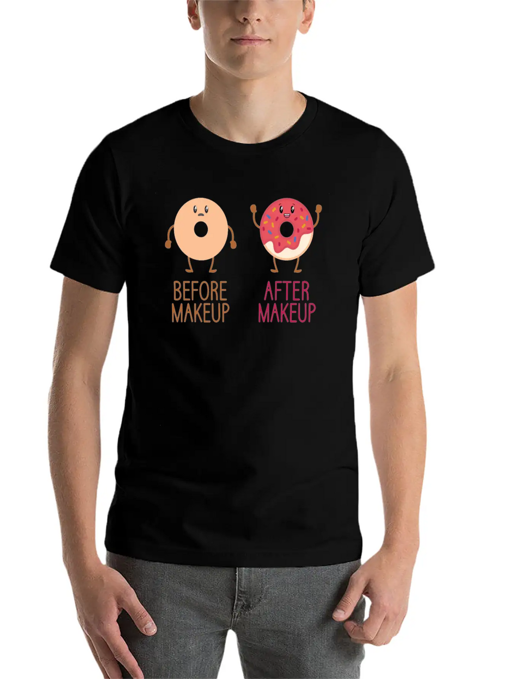 Beautician Donuts Makeup Artist Stylist Relaxed Everyday Tee – Lightweight And Durable Cotton