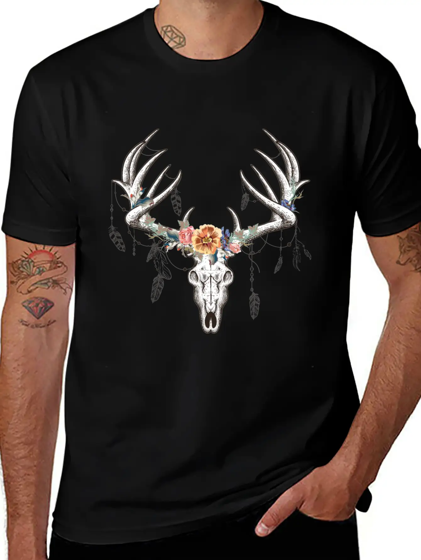 Beautiful Boho Design Stylish Everyday T-Shirt – Unisex Basic Cotton Tee