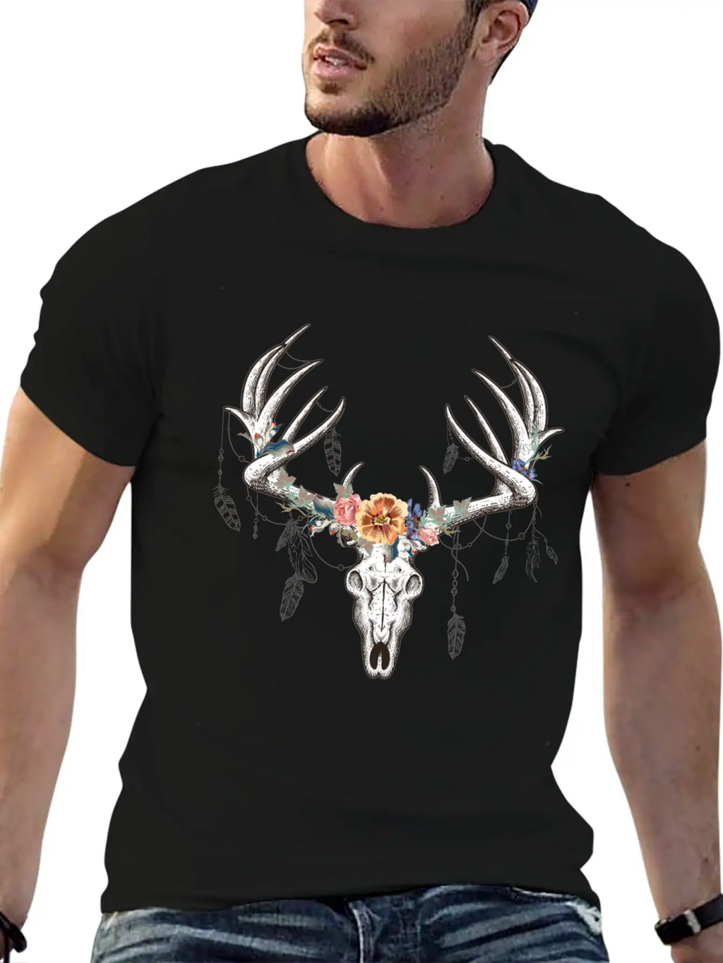 Beautiful Boho Design Stylish Everyday T-Shirt – Unisex Basic Cotton Tee
