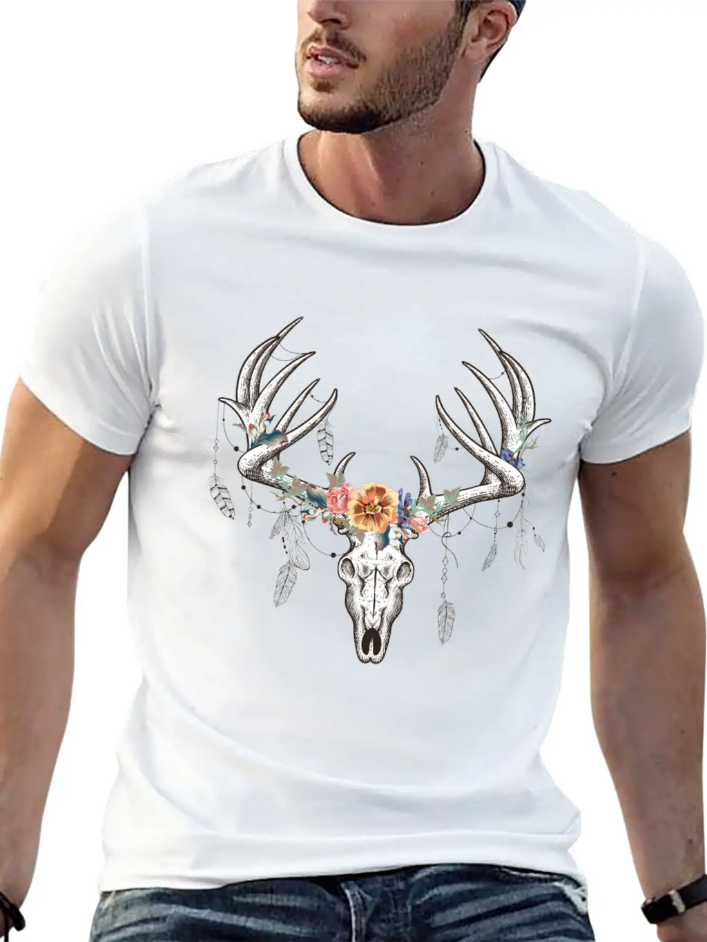 Beautiful Boho Design Stylish Everyday T-Shirt – Unisex Basic Cotton Tee